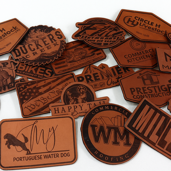Leather Laser Engraved Patches